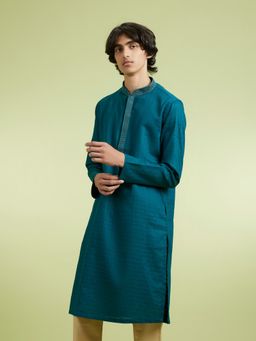 Manyavar - Green Cotton Kurtas for Men