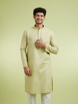 Manyavar - Green Cotton Kurtas for Men