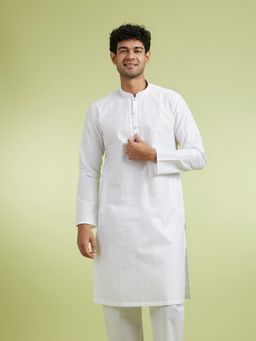 Manyavar - White Cotton Kurtas for Men