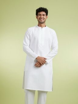 Manyavar - White Cotton Kurtas for Men