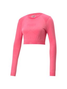 Puma - Evo Knit Long Sleeve Women's Pink T-shirts