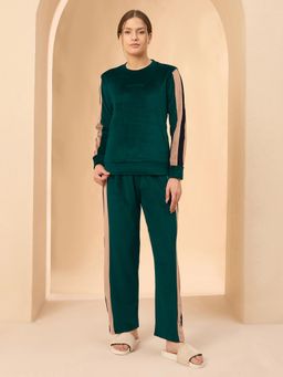 Sweet Dreams - Womens Colorblocked Nightsuit Green