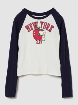 GAP - Navy Blue Cotton Full Sleeves T-Shirt
