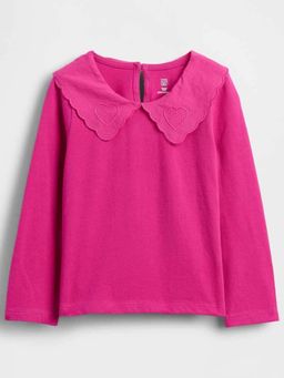GAP - Pink Cotton Full Sleeves Top