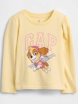 GAP - Yellow Cotton Full Sleeves T-Shirt