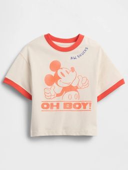 GAP - Off White Cotton Half Sleeves T-Shirt