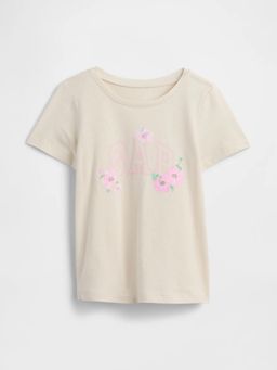 GAP - Beige Cotton Half Sleeves T-Shirt
