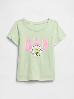GAP - Green Cotton Half Sleeves T-Shirt