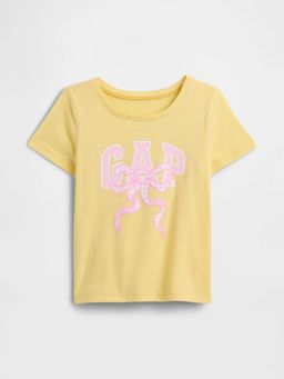GAP - Yellow Cotton Half Sleeves T-Shirt
