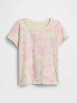 GAP - Beige Cotton Half Sleeves T-Shirt