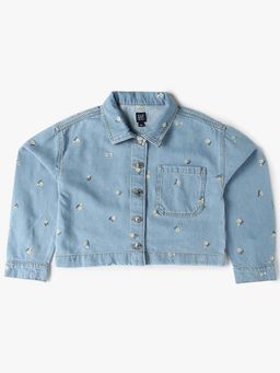 GAP - Blue Cotton Full Sleeves Shirt