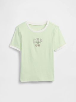 GAP - Green Cotton Half Sleeves T-Shirt