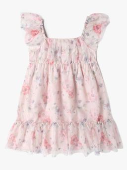 GAP - Multi-Color Polyester Flared Sleeves Knee Length Dress