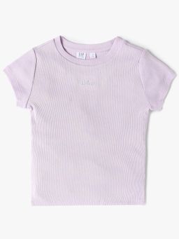 GAP - Purple Cotton Half Sleeves T-Shirt