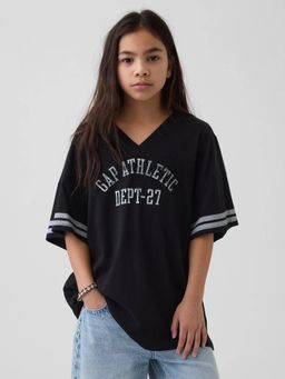 GAP - Black Cotton Half Sleeves T-Shirt