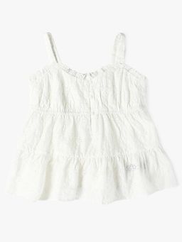 GAP - Off White Cotton Sleeveless Top