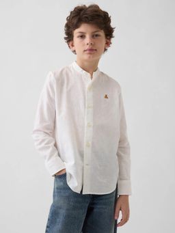 GAP - White Linen Full Sleeves Shirt
