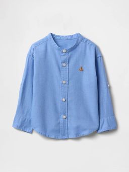 GAP - Blue Linen Full Sleeves Shirt