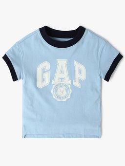 GAP - Blue Cotton Half Sleeves T-Shirt