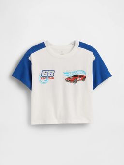 GAP - White Cotton Half Sleeves T-Shirt