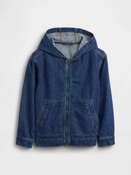 GAP - Blue Cotton Full Sleeves Hoodie