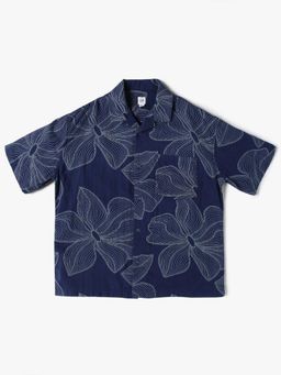 GAP - Blue Cotton Half Sleeves Shirt