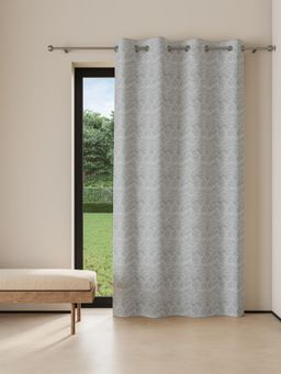 Ddecor Live Beautiful - Readymade Eyelet Door Curtain, Grey