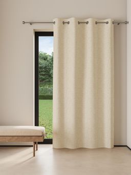 Ddecor Live Beautiful - Readymade Eyelet Door Curtain, Beige