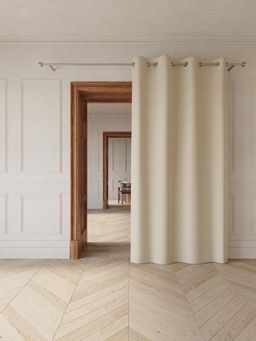 Ddecor Live Beautiful - Readymade Eyelet Door Curtain, Beige