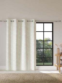 Ddecor Live Beautiful - Readymade Eyelet Door Curtain, Beige