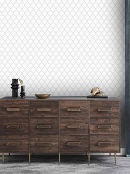 Excel - Mystical Lattice White Silver Lacework