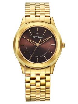 Titan - Gold Strap Round Dial For Men ( 1648YM06 ) ( M )