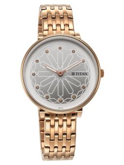 Titan - Rose Gold Strap Round Dial Watch for Women ( 2673WM02 ) ( M )