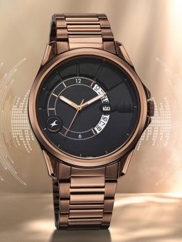 Fastrack - Brown Strap Round Dial Watch for Men ( 3323QM01 ) ( M )