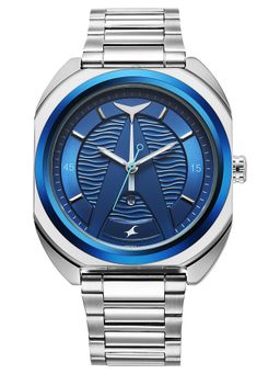 Fastrack - Silver Strap Asymmetrical Dial Watch for Men ( 3326KM01 ) ( M )