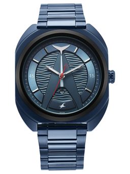 Fastrack - Blue Strap Asymmetrical Dial Watch for Men ( 3326KM02 ) ( M )