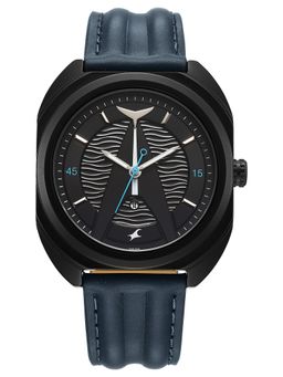 Fastrack - Black Strap Asymmetrical Dial Watch for Men ( 3326NL01 ) ( M )