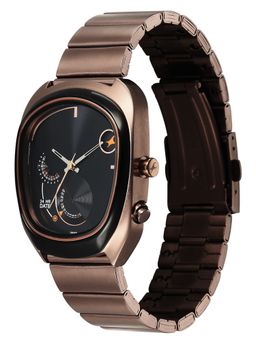 Fastrack - Brown Strap Asymmetrical Dial Watch for Men ( 3327KM01 ) ( M )