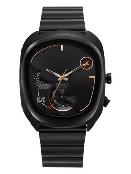 Fastrack - Black Strap Asymmetrical Dial Watch for Men ( 3327NM01 ) ( M )