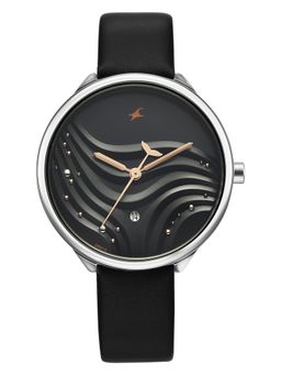 Fastrack - Black Strap Round Dial Watch for Women ( 6316SL01 ) ( M )