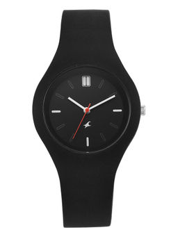 Fastrack - Black Strap Round Dial Watch for Women ( 68050PP03W ) ( M )
