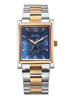 Titan - Multi-Color Strap Rectangular Dial Watch for Men ( 90024KM01 ) ( M )