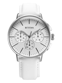 Titan - White Strap Round Dial For Men ( 90200SL04 ) ( M )