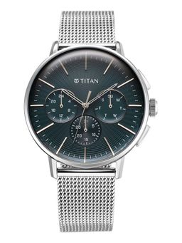 Titan - Silver Strap Round Dial For Men ( 90200SM01 ) ( M )