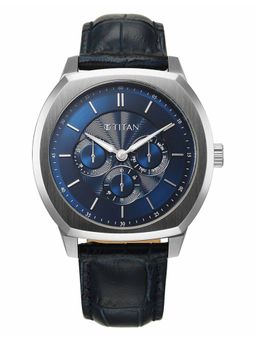 Titan - Blue Strap Asymmetrical Dial Watch for Men ( 90213SL01 ) ( M )