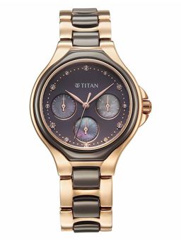 Titan - Multi-Color Strap Round Dial Watch for Women ( 95325KD02 ) ( M )