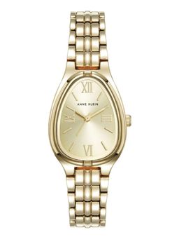Anne Klein - Gold Strap Asymmetrical Dial Watch for Women ( AK5176CHGB ) ( M )