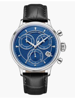 Cerruti 1881 - Black Strap Round Dial Watch for Men ( CECIWGC0073303 ) ( M )