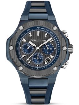 Cerruti 1881 - Blue Strap Round Dial Watch for Men ( CECIWGO0050601 ) ( M )