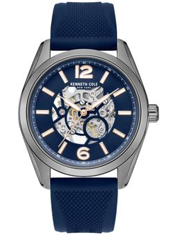 Kenneth Cole - Blue Strap Round Dial Watch for Men ( KCWGZ0104001MNW ) ( M )